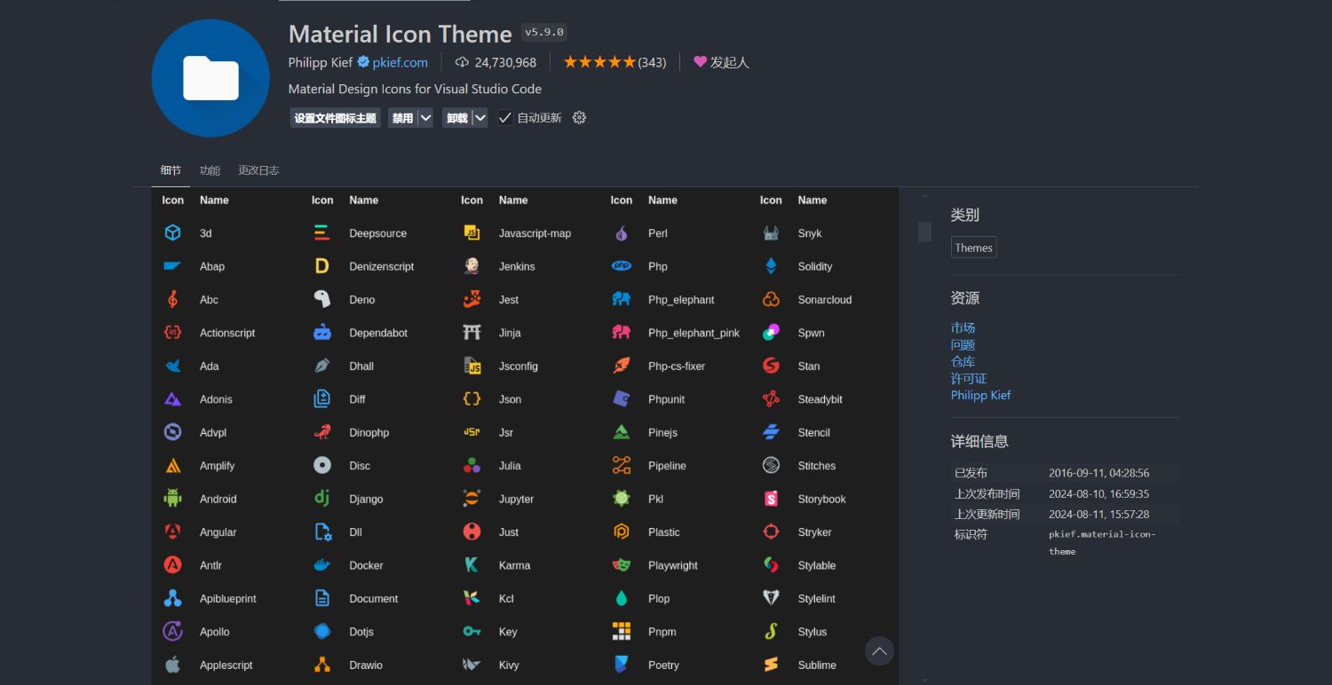 Material Icon Theme